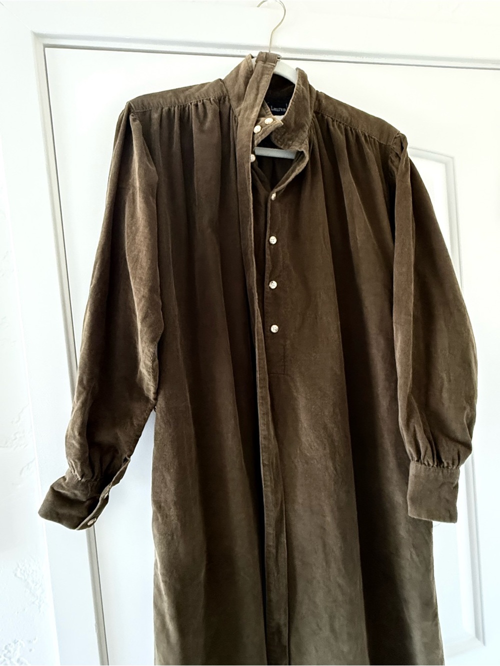 Vintage late70s/early 80s blue label Ralph Lauren I.Magin corduroy prairie dress - Picture 2 of 10